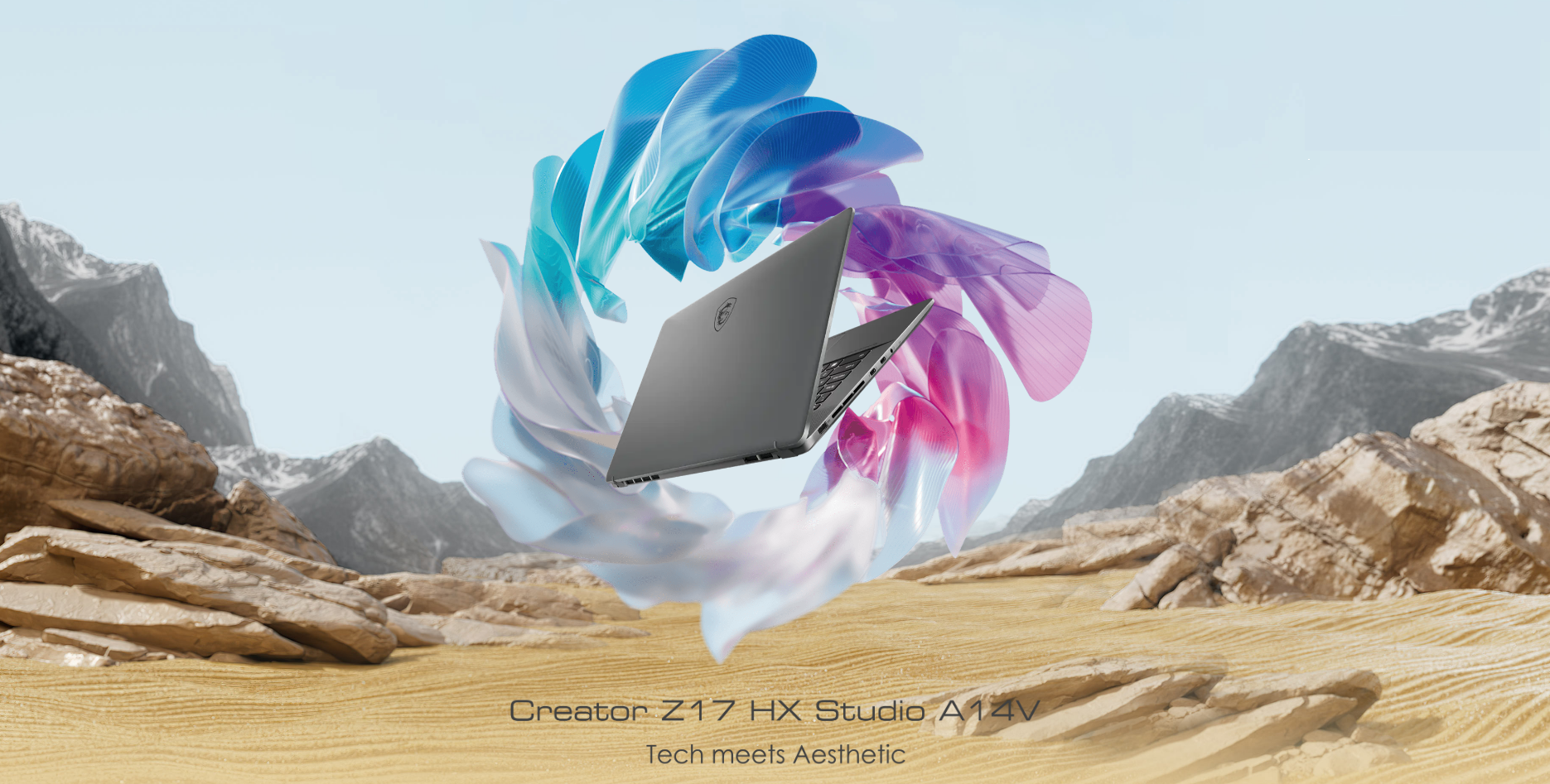 A large marketing image providing additional information about the product MSI Creator Z17 HX Studio (A14V) - 17" 165Hz Touch, 14th Gen i9, RTX 4070, 64GB/2TB - Win 11 Notebook - Additional alt info not provided